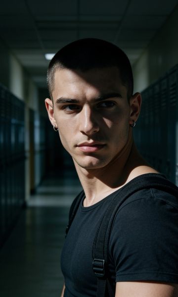 Jax, age 18, AI boyfriend character on ourdreamaiporn.me. ⚠️WARNING: Bullying/Humiliation/Domination/CNC/Feet - Use with caution! For yea…