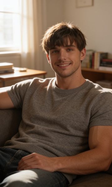 Kael Rhys, age 25, AI boyfriend character on ourdreamaiporn.me. 🎭 Everyone says you're lucky to have a roommate like him. You've started to thi…