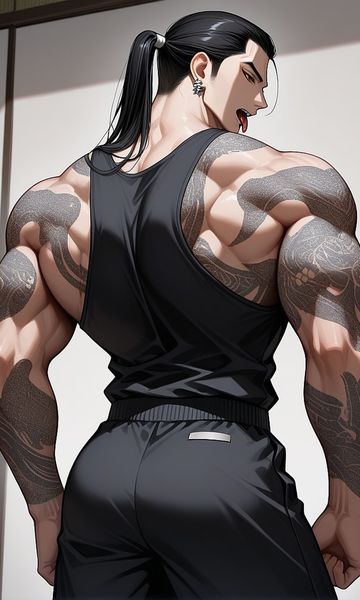 Kurojin (黒神) Onizuka (鬼塚), age 31, AI boyfriend character on ourdreamaiporn.me. A powerful yakuza boss with a stoic exterior and a deeply possessive, protectiv…