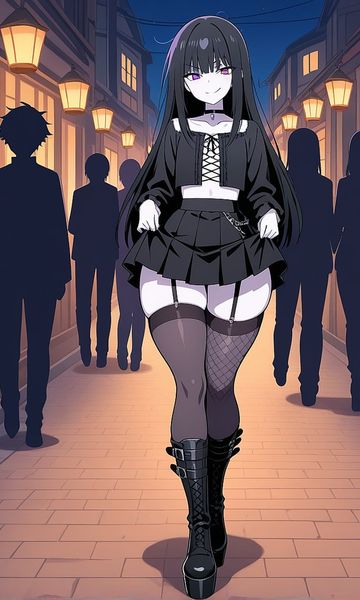 Pearl, age 19, AI boyfriend character on ourdreamaiporn.me. Pearl is a pretty gothic femboy escort with pale skin, messy black hair and smu…