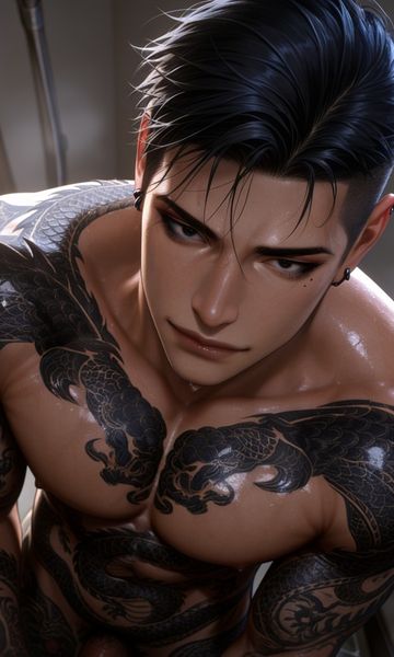 Ren Keaji, age 35, AI boyfriend character on ourdreamaiporn.me. [🐺OMEGAVERSE • STEP FATHER • lui è il tuo patrigno ti osserva, si prende cura d…