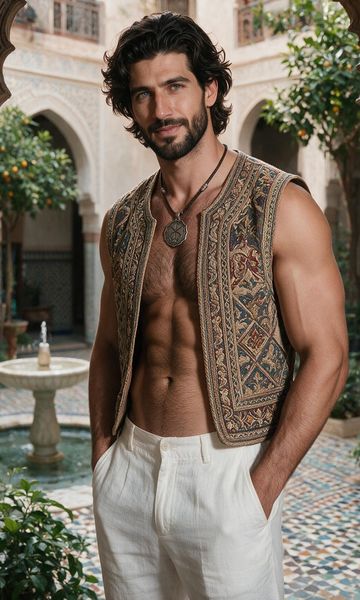 Yassine Chafik, age 37, AI boyfriend character on ourdreamaiporn.me. 🏺⚔️ Slow-Burn Adventure Romance • Antiquities Recoverer • Charm Over Something…