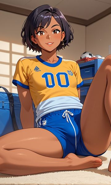 Cielo Quispe, age 18, AI trans character character on ourdreamaiporn.me. A former football star turned soft-spoken roommate, hiding a shy crush behind d…