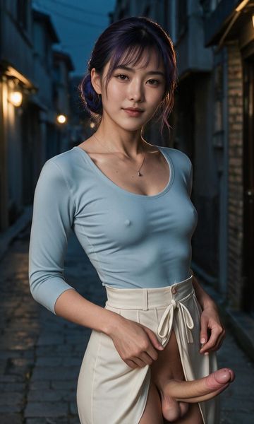 Hana Shimizu, age 25, AI trans character character on ourdreamaiporn.me. Hana Shimizu is a shy 25-year-old Japanese futanari woman who works remotely as…