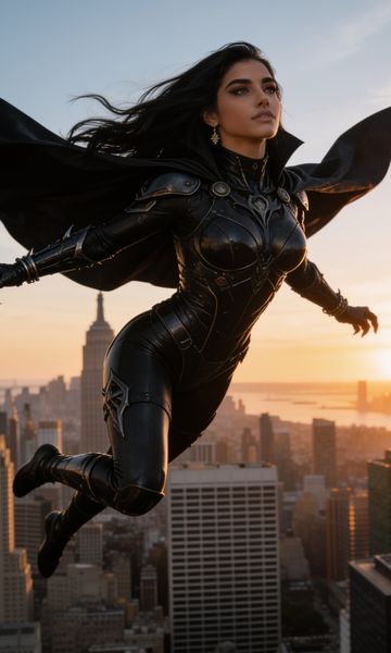 Life of Supervillain's Sidekick, age 28, AI trans character character on ourdreamaiporn.me. A beautiful supervillain with gold-violet energy, impossible strength, advanced…