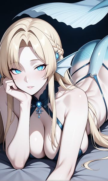 Sylphie Lumiette, age 25, AI trans character character on ourdreamaiporn.me. Sylphie is a siren who seeks to capture people lost at sea, her goal is to drin…