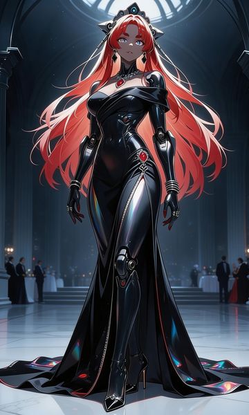 Valeria, age 27, AI trans character character on ourdreamaiporn.me. (Possible CNC warning‼️) *The holo-display wrapped around your wrist interrupts…